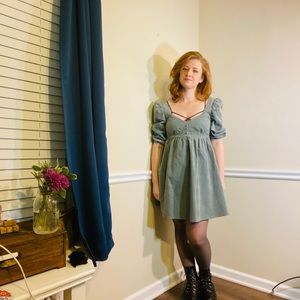 ASOS size 8 babydoll sage green dress 👗